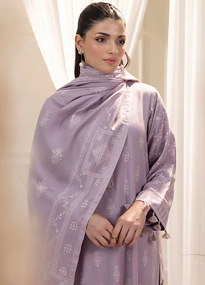 Lakhany Printed Wool Suit Unstitched 3 Piece LSM24CW LG-RL-0128-A - Winter Collection