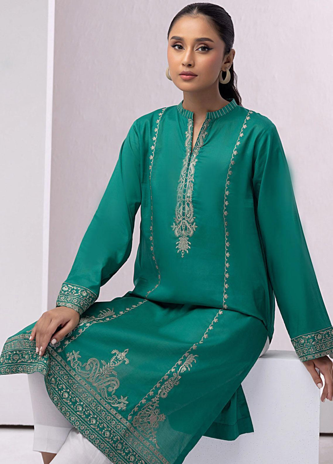 Lakhany Pret Embroidered Lawn Kurti LG-SK-0129