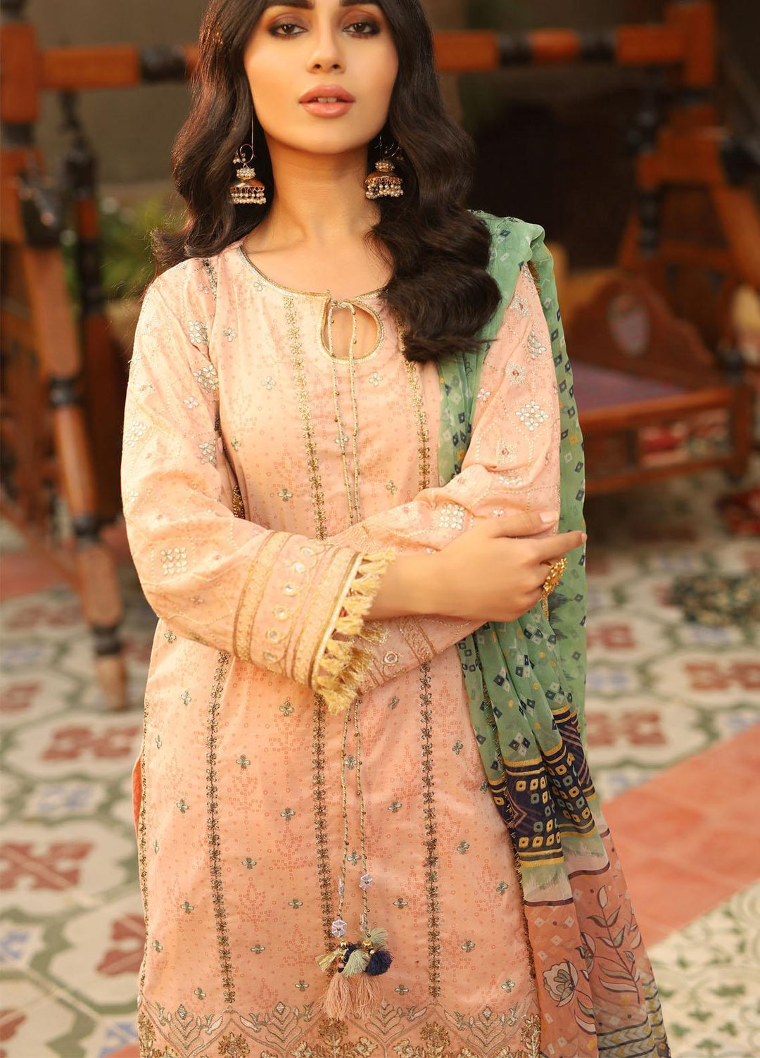 Shehnai By Lakhany Embroidered Lawn Suits Unstitched 3 Piece LSM21SH 9813 - Festive Collection