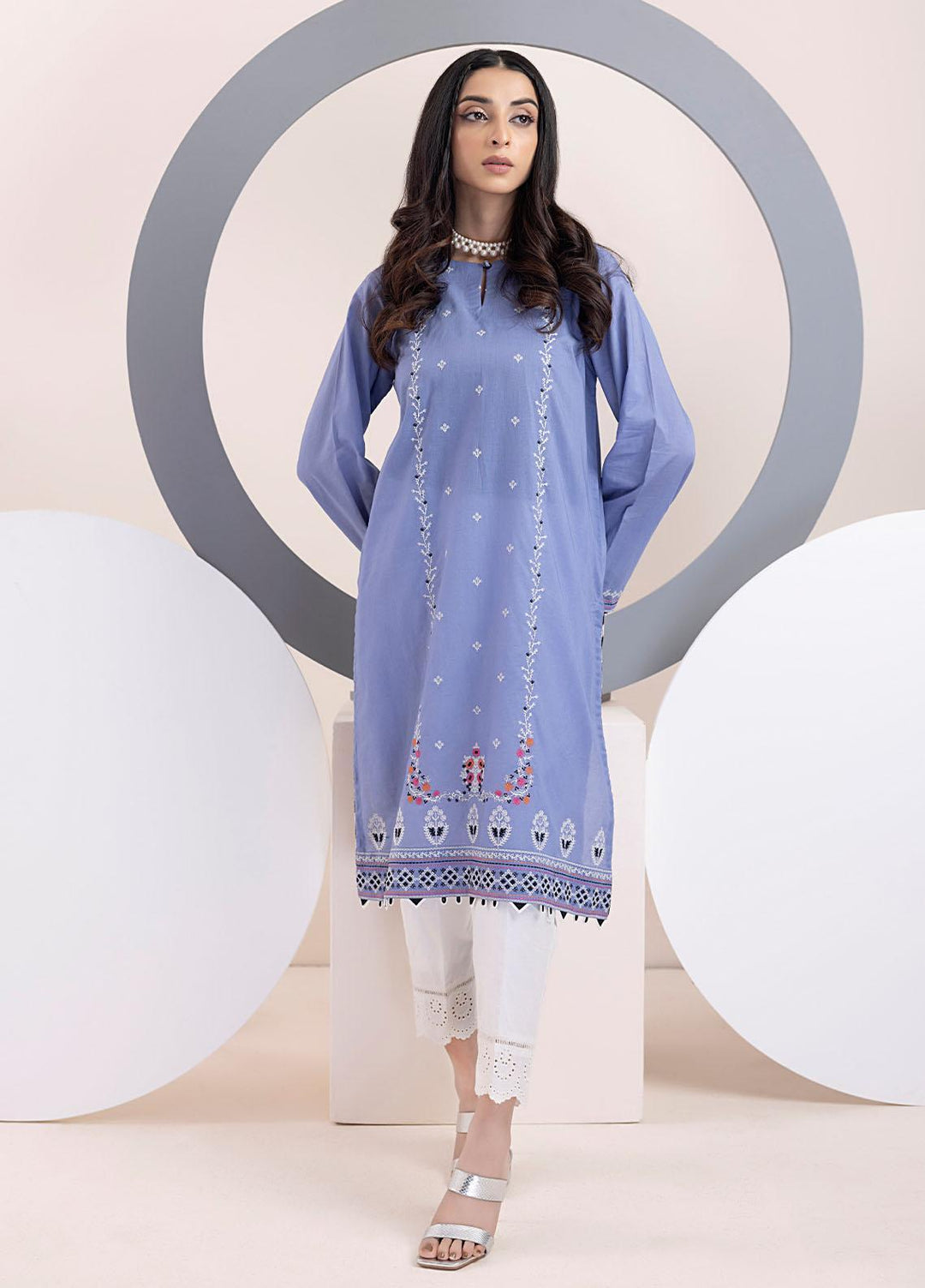 Lakhany Pret Embroidered Cambric Shirt LSM23S LG-ZH-0019
