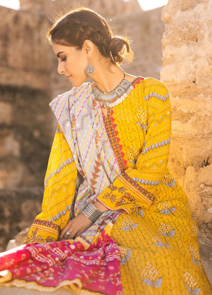 Lakhany Embroidered Lawn Suits Unstitched 3 Piece LSM21S BP-2040 - Summer Collection