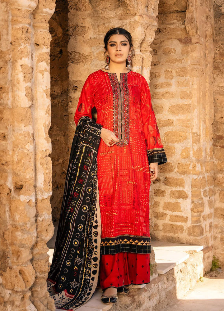 Lakhany Embroidered Lawn Suits Unstitched 3 Piece LSM21S BP-2042 - Summer Collection