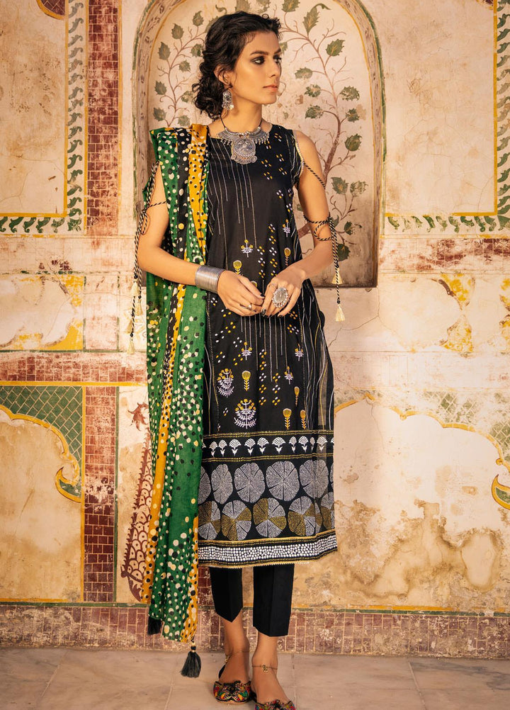 Lakhany Embroidered Lawn Suits Unstitched 3 Piece LSM21S BP-2043 - Summer Collection