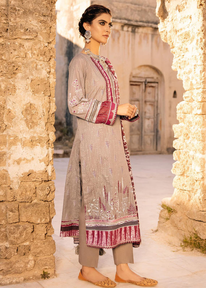 Lakhany Embroidered Lawn Suits Unstitched 3 Piece LSM21S BP-2044 - Summer Collection