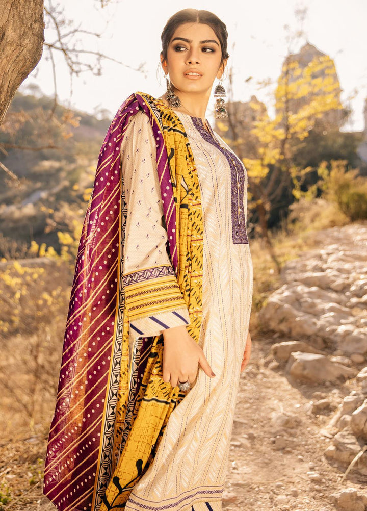 Lakhany Embroidered Lawn Suits Unstitched 3 Piece LSM21S BP-2045 - Summer Collection