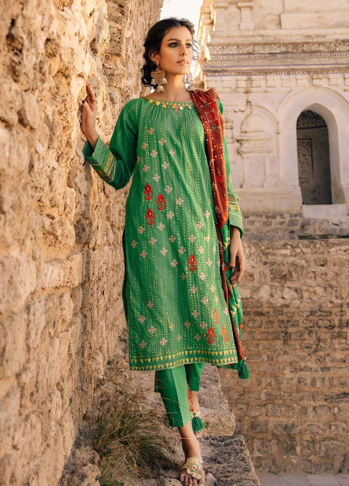 Lakhany Embroidered Lawn Suits Unstitched 3 Piece LSM21S BP-2046 - Summer Collection