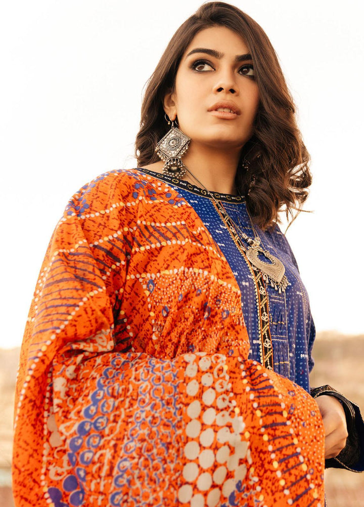 Lakhany Embroidered Lawn Suits Unstitched 3 Piece LSM21S BP-2047 - Summer Collection