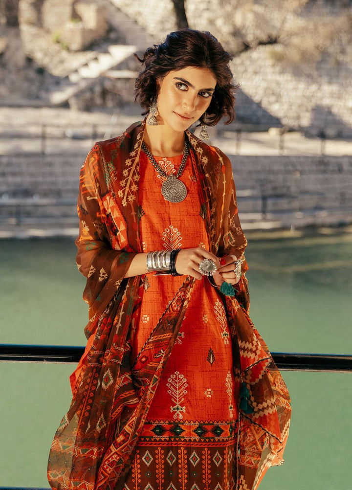 Lakhany Embroidered Lawn Suits Unstitched 3 Piece LSM21S SG-2102 - Summer Collection
