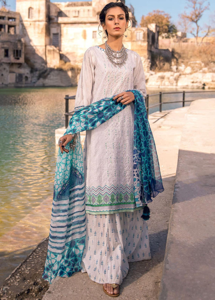 Lakhany Embroidered Lawn Suits Unstitched 3 Piece LSM21S SG-2106 - Summer Collection