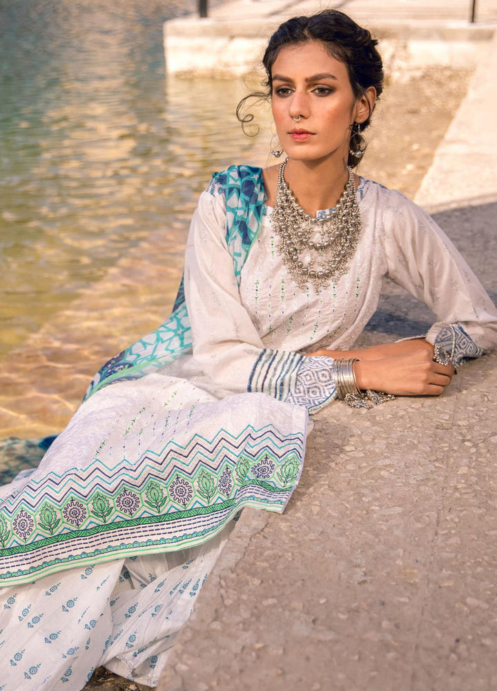 Lakhany Embroidered Lawn Suits Unstitched 3 Piece LSM21S SG-2106 - Summer Collection