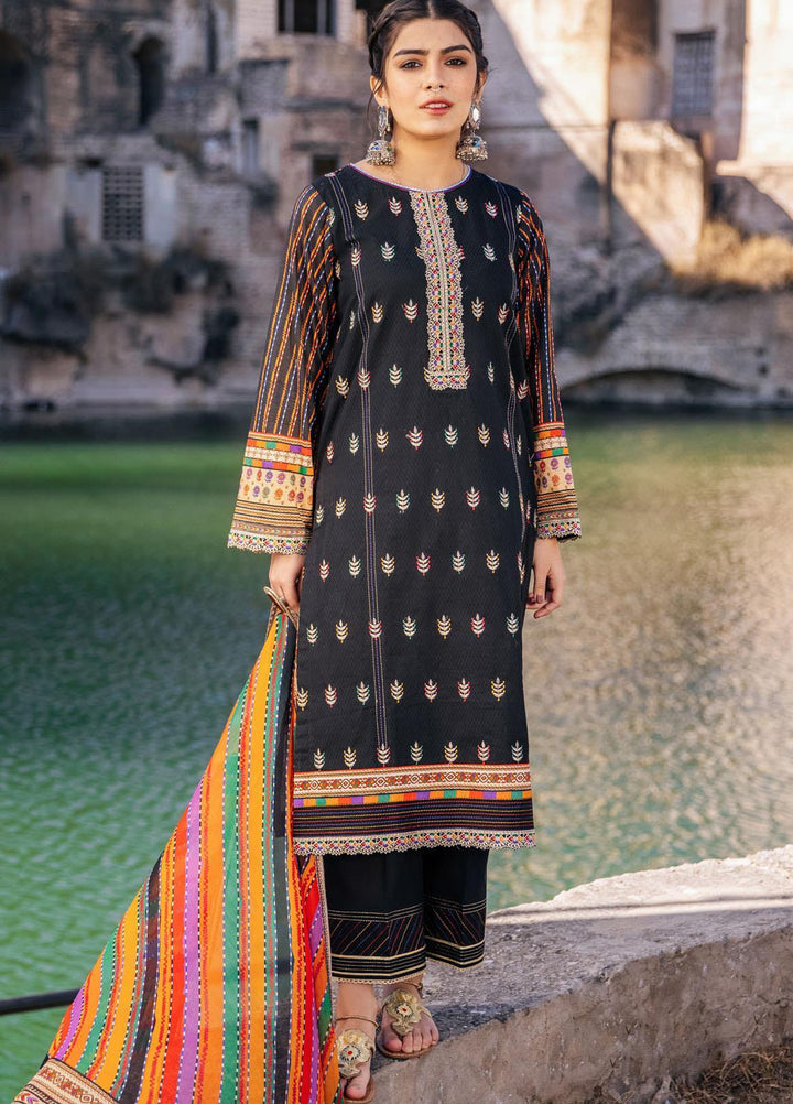 Lakhany Embroidered Lawn Suits Unstitched 3 Piece LSM21S SG-2107 - Summer Collection