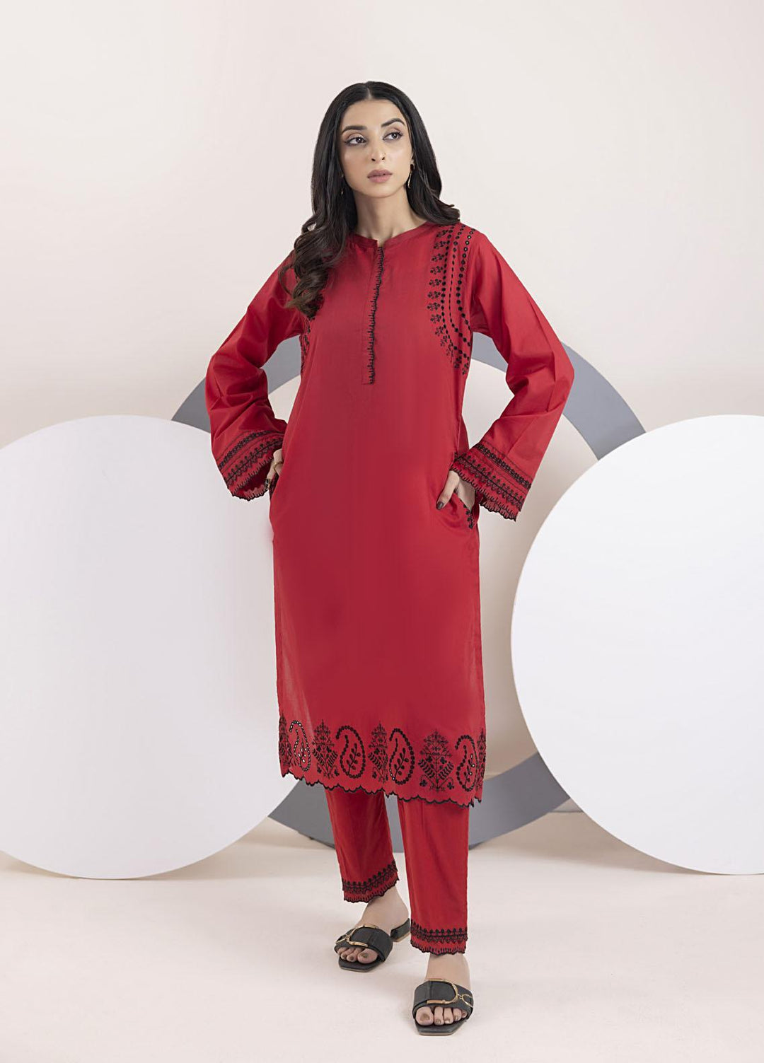 Lakhany Pret Embroidered Jacquard 2 Piece Suit LSM-3056