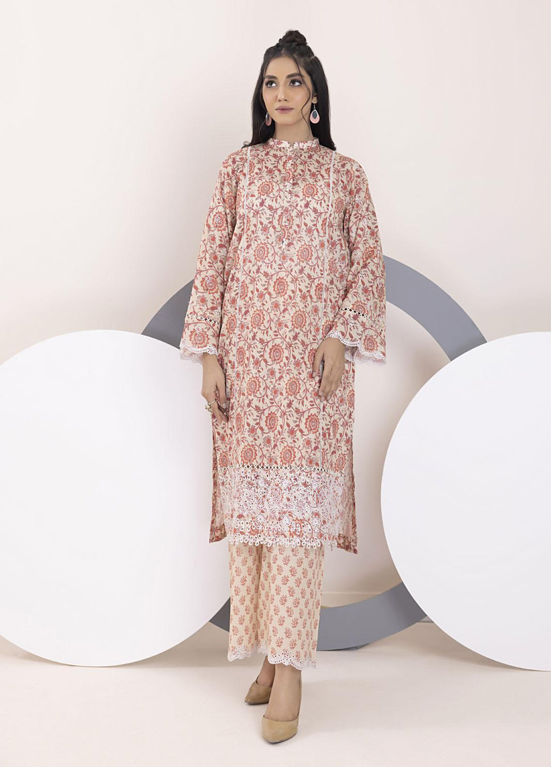 Lakhany Pret Embroidered Lawn 2 Piece Suit LSM-3053