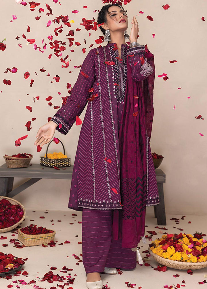 Lakhany Embroidered Lawn Suits Unstitched 3 Piece LSM23SS LG-ZH-0039 - Spring / Summer Collection