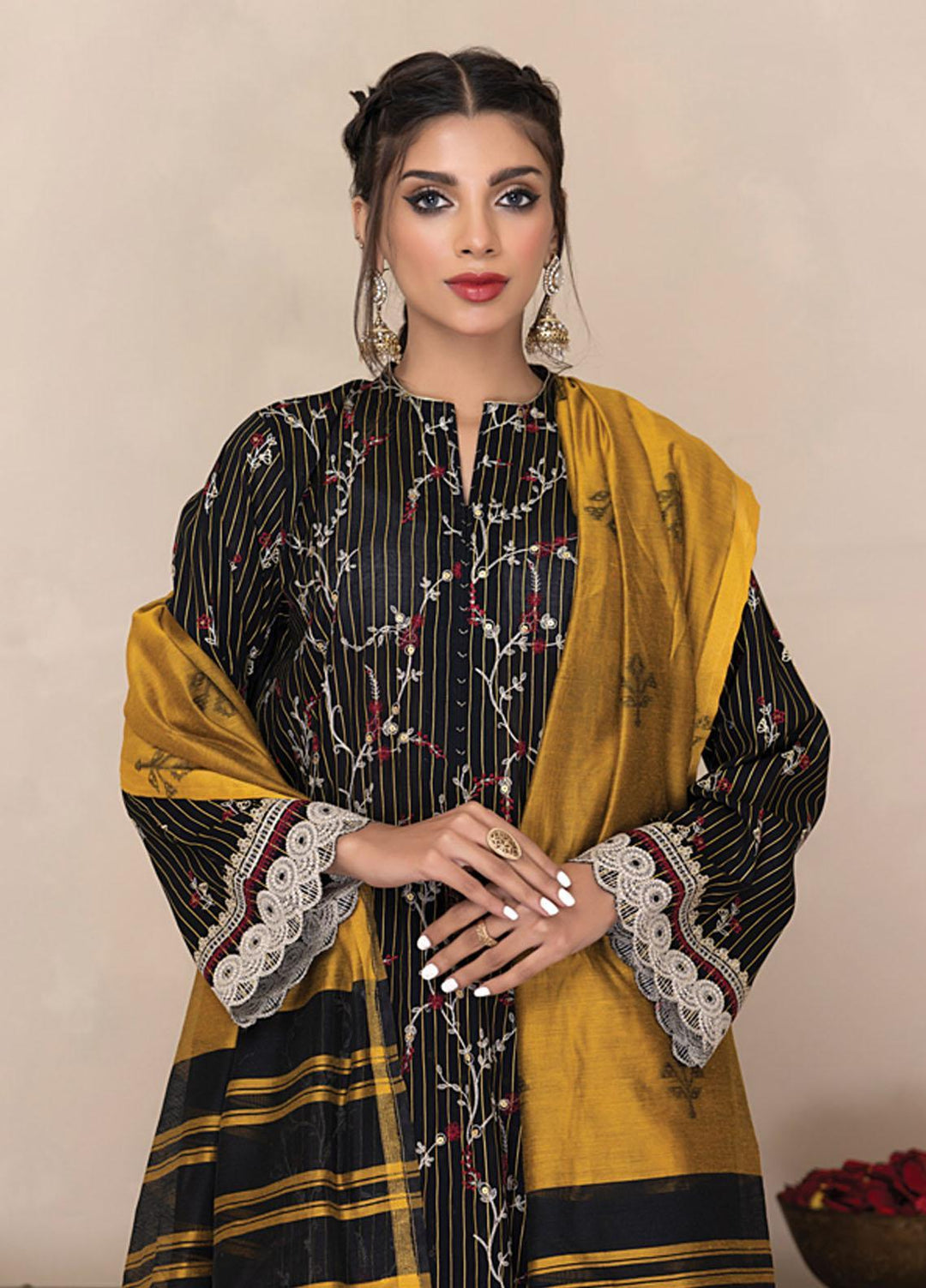 Lakhany Embroidered Lawn Suits Unstitched 3 Piece LSM23SS LG-ZH-0038 - Spring / Summer Collection