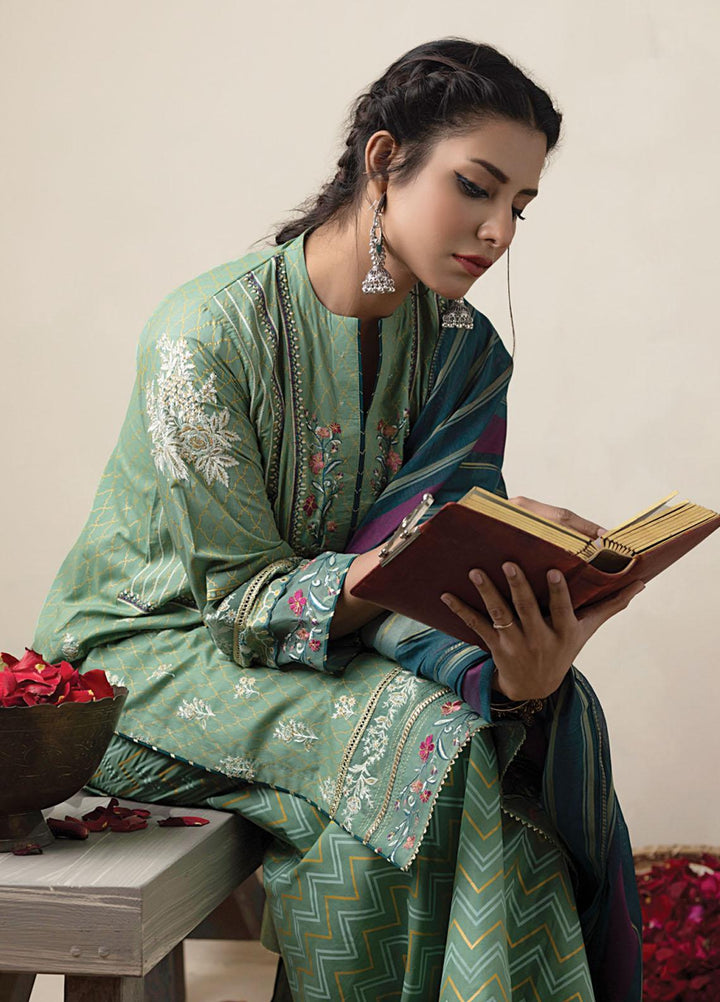 Lakhany Embroidered Lawn Suits Unstitched 3 Piece LSM23SS LG-EA-0345 - Spring / Summer Collection