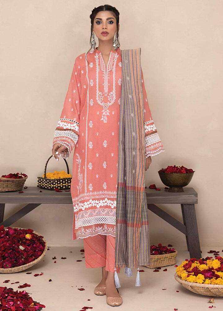 Lakhany Embroidered Lawn Suits Unstitched 3 Piece LSM23SS LG-SK-0052 - Spring / Summer Collection