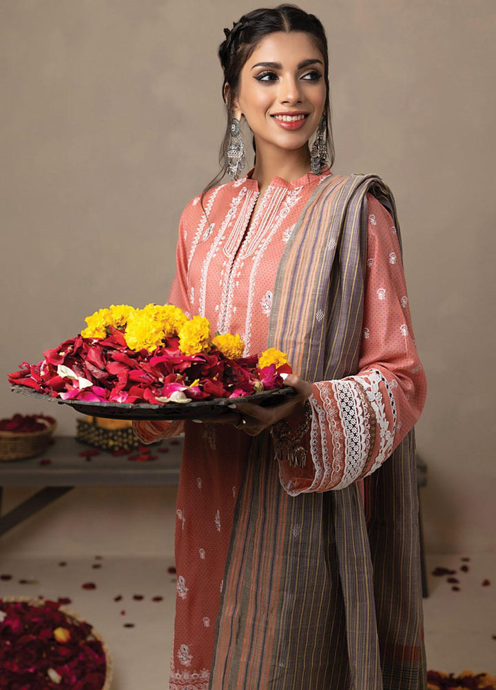 Lakhany Embroidered Lawn Suits Unstitched 3 Piece LSM23SS LG-SK-0052 - Spring / Summer Collection
