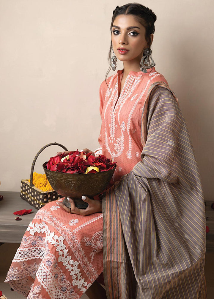 Lakhany Embroidered Lawn Suits Unstitched 3 Piece LSM23SS LG-SK-0052 - Spring / Summer Collection