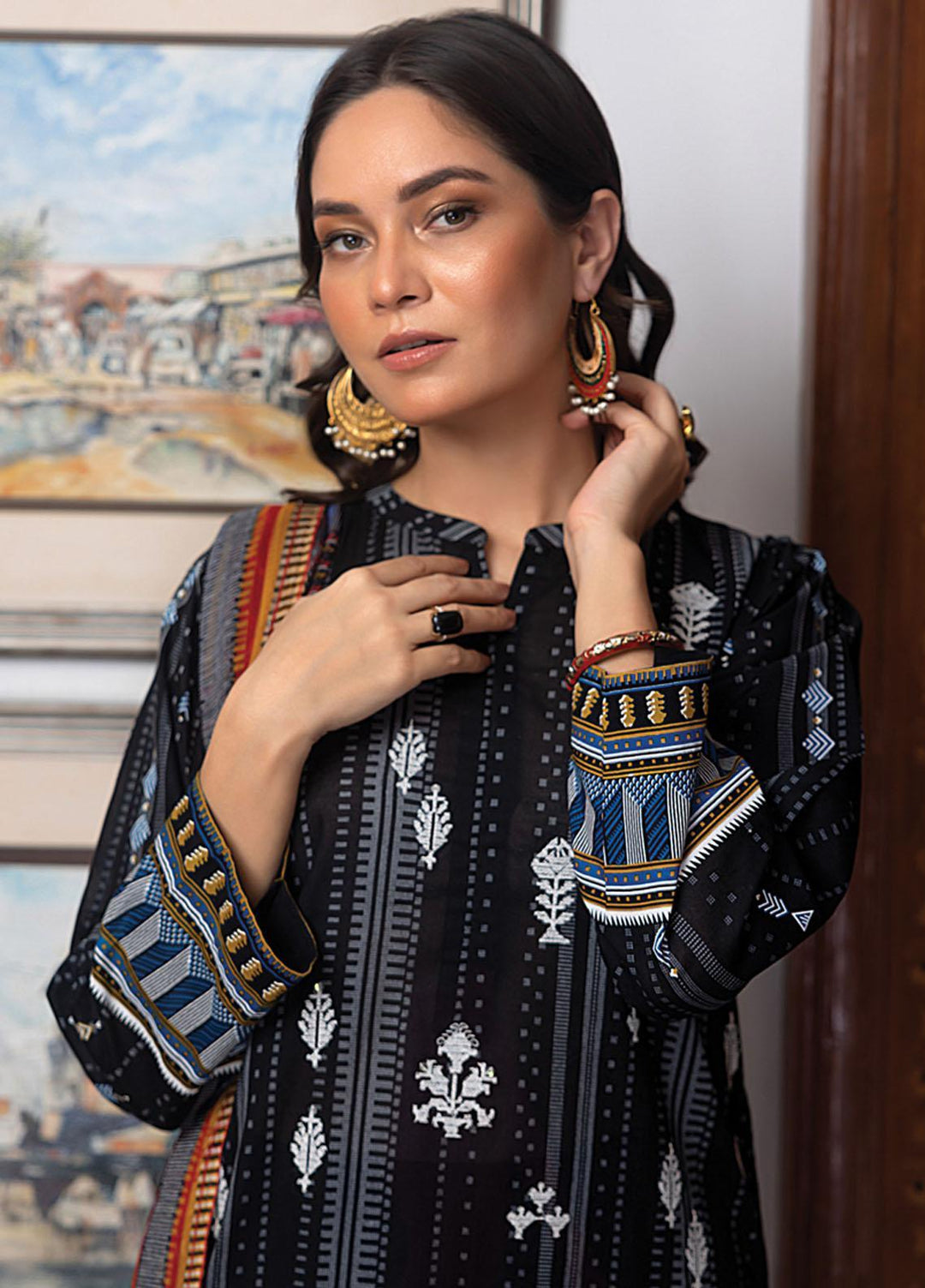 Lakhany Embroidered Lawn Suits Unstitched 3 Piece LSM23SS LG-AA-0032 - Spring / Summer Collection