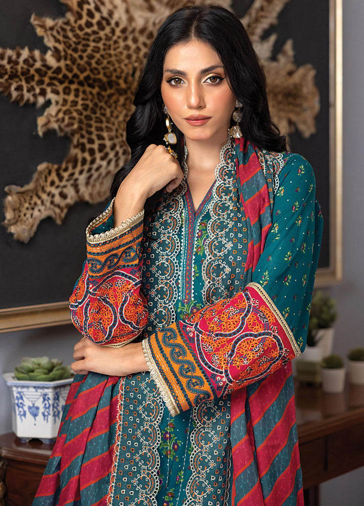 Lakhany Embroidered Lawn Suits Unstitched 3 Piece LSM23SS LG-ZH-0052 - Spring / Summer Collection