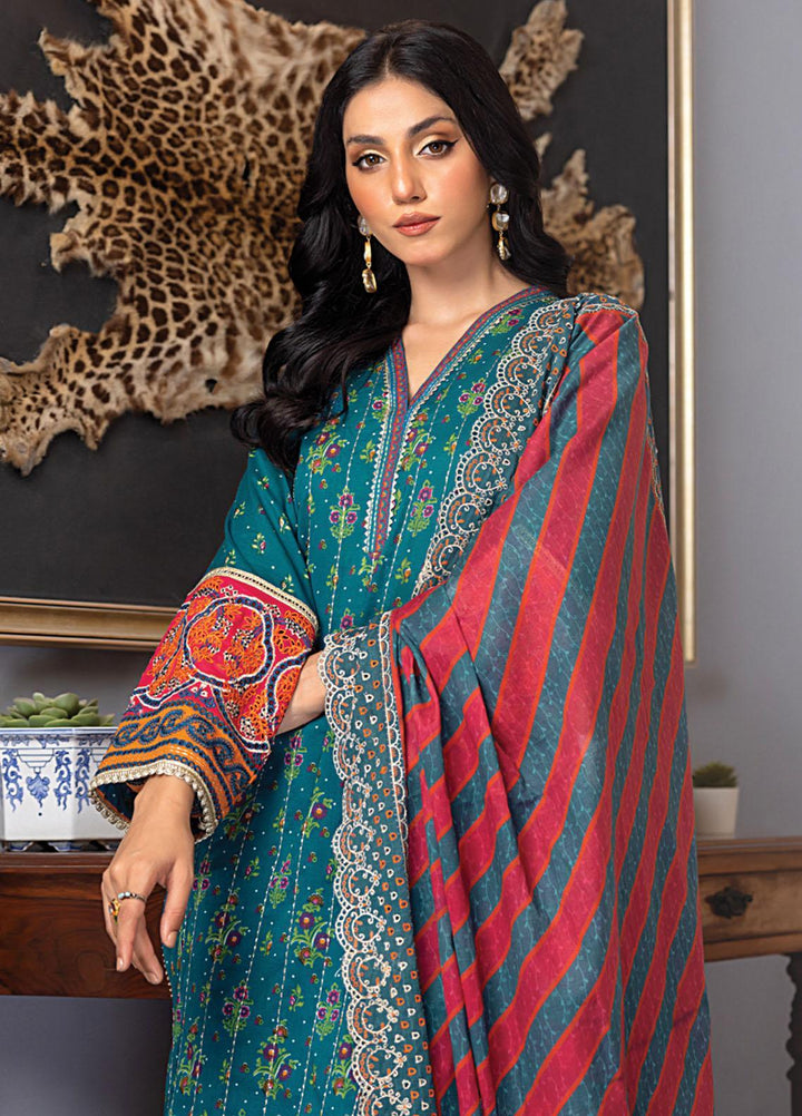 Lakhany Embroidered Lawn Suits Unstitched 3 Piece LSM23SS LG-ZH-0052 - Spring / Summer Collection