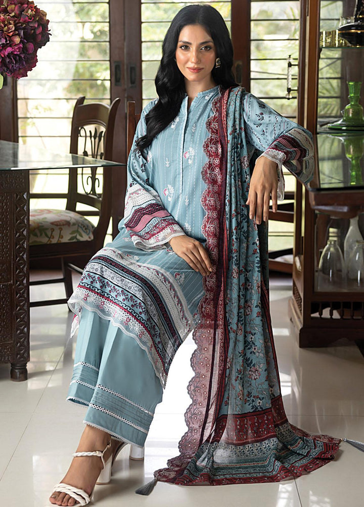 Lakhany Embroidered Lawn Suits Unstitched 3 Piece LSM23SS LG-AM-0015 - Spring / Summer Collection
