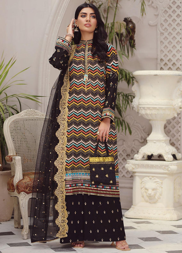 Lakhany Embroidered Lawn Suits Unstitched 3 Piece LSM23SG SG-5015 - Summer Collection