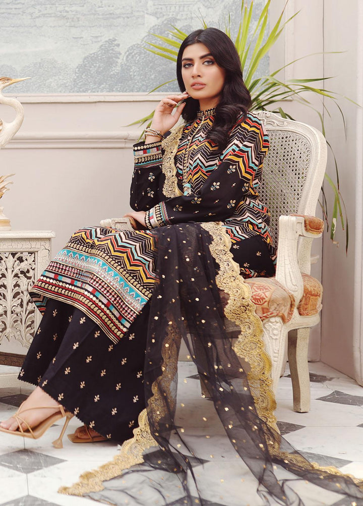 Lakhany Embroidered Lawn Suits Unstitched 3 Piece LSM23SG SG-5015 - Summer Collection