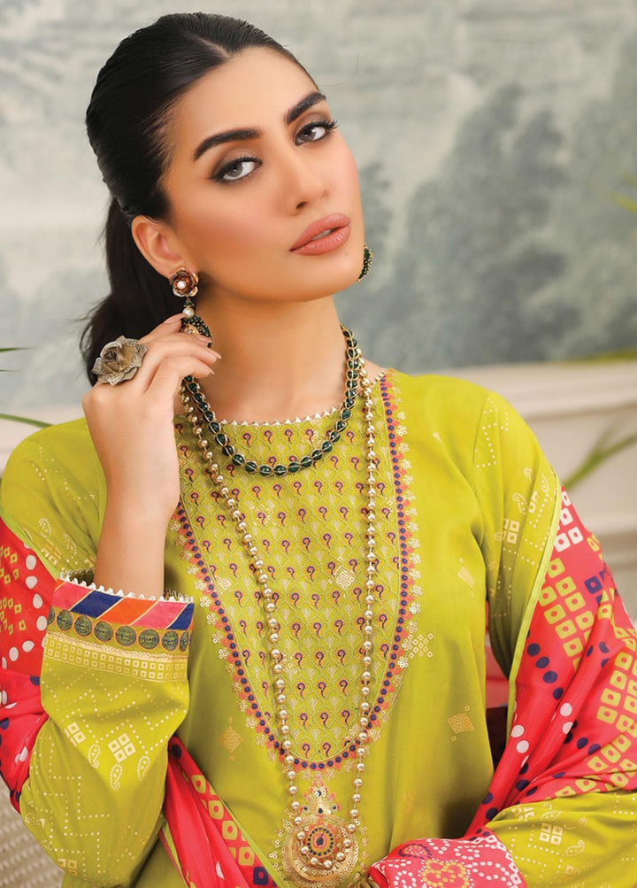 Lakhany Embroidered Lawn Suits Unstitched 3 Piece LSM23SG SG-5017 - Summer Collection