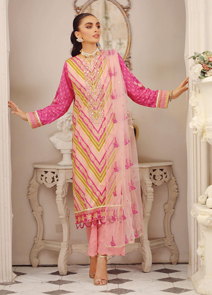 Lakhany Embroidered Lawn Suits Unstitched 3 Piece LSM23SG SG-5019 - Summer Collection