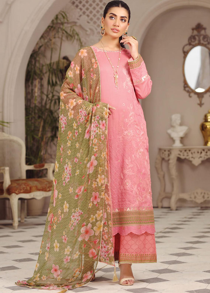 Lakhany Embroidered Dobby Suits Unstitched 3 Piece LSM23SG SG-5020 - Summer Collection