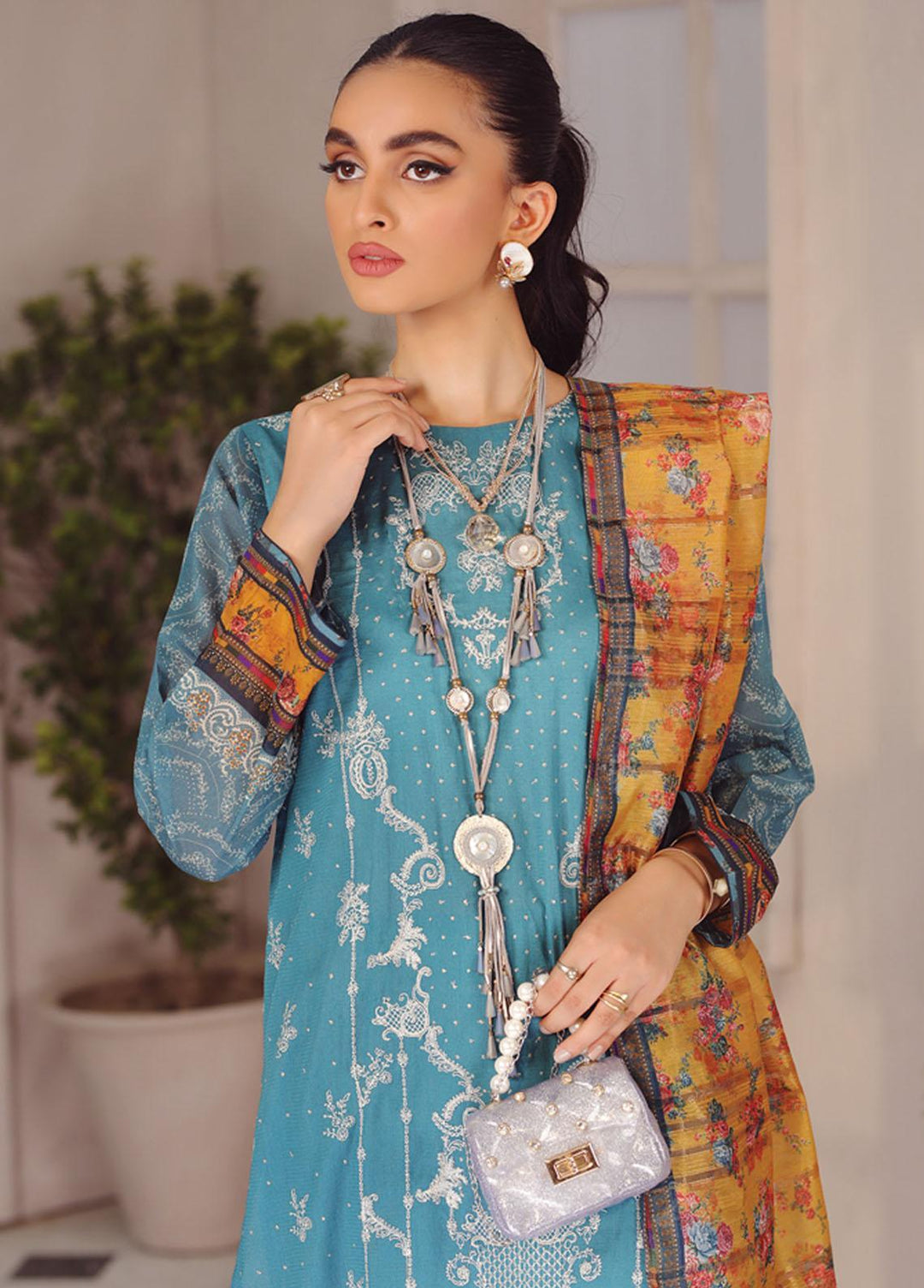Lakhany Embroidered Dobby Suits Unstitched 3 Piece LSM23SG SG-5021 - Summer Collection