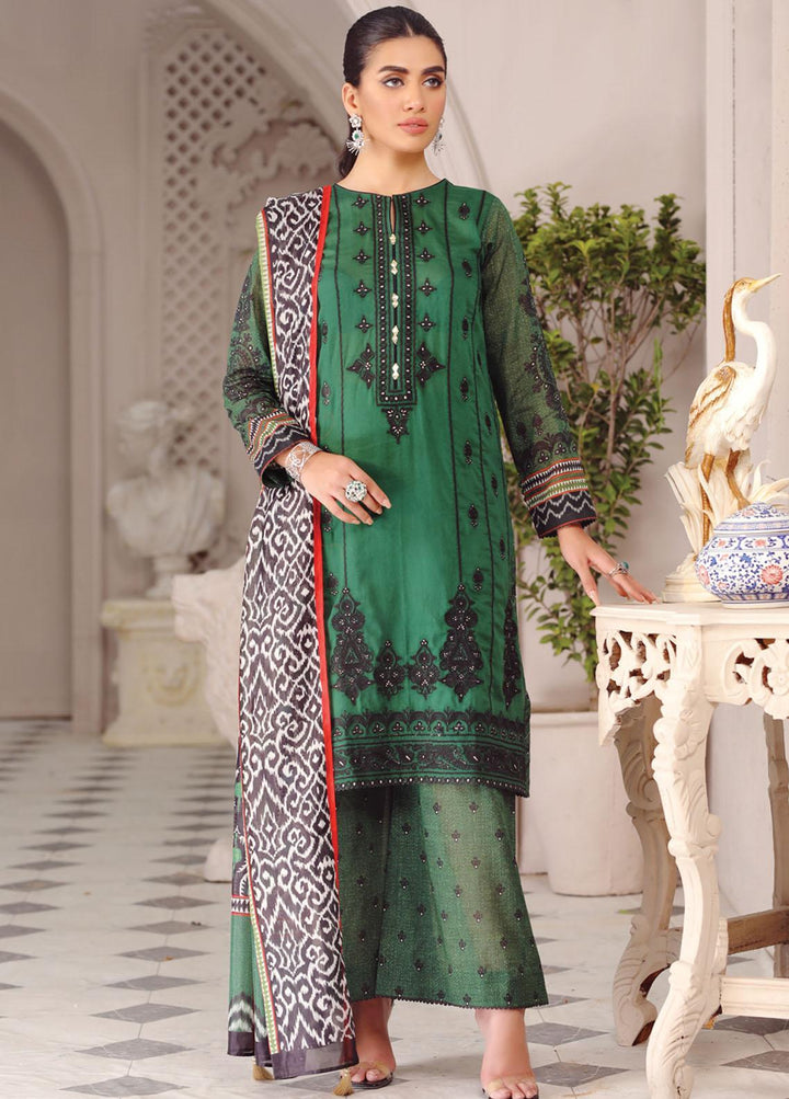 Lakhany Embroidered Dobby Suits Unstitched 3 Piece LSM23SG SG-5022 - Summer Collection
