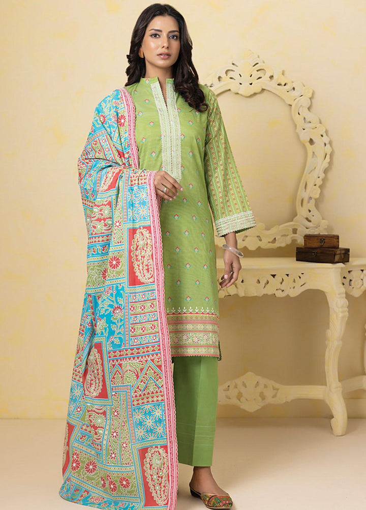 Lakhany Embroidered Lawn Suits Unstitched 3 Piece LSM23SG SED-SR-0076 - Summer Collection