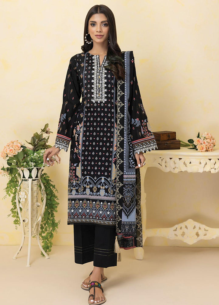 Lakhany Embroidered Lawn Suits Unstitched 3 Piece LSM23SG SED-SS-0009 - Summer Collection