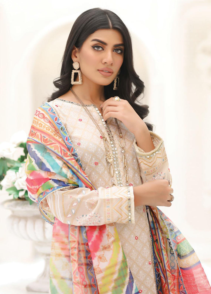 Lakhany Embroidered Lawn Suits Unstitched 3 Piece LSM23SG SG-5012 - Summer Collection