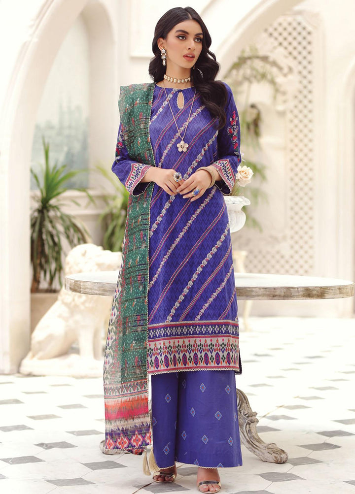 Lakhany Embroidered Lawn Suits Unstitched 3 Piece LSM23SG SG-5013 - Summer Collection