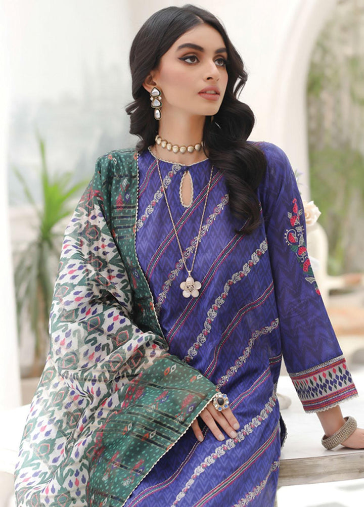 Lakhany Embroidered Lawn Suits Unstitched 3 Piece LSM23SG SG-5013 - Summer Collection