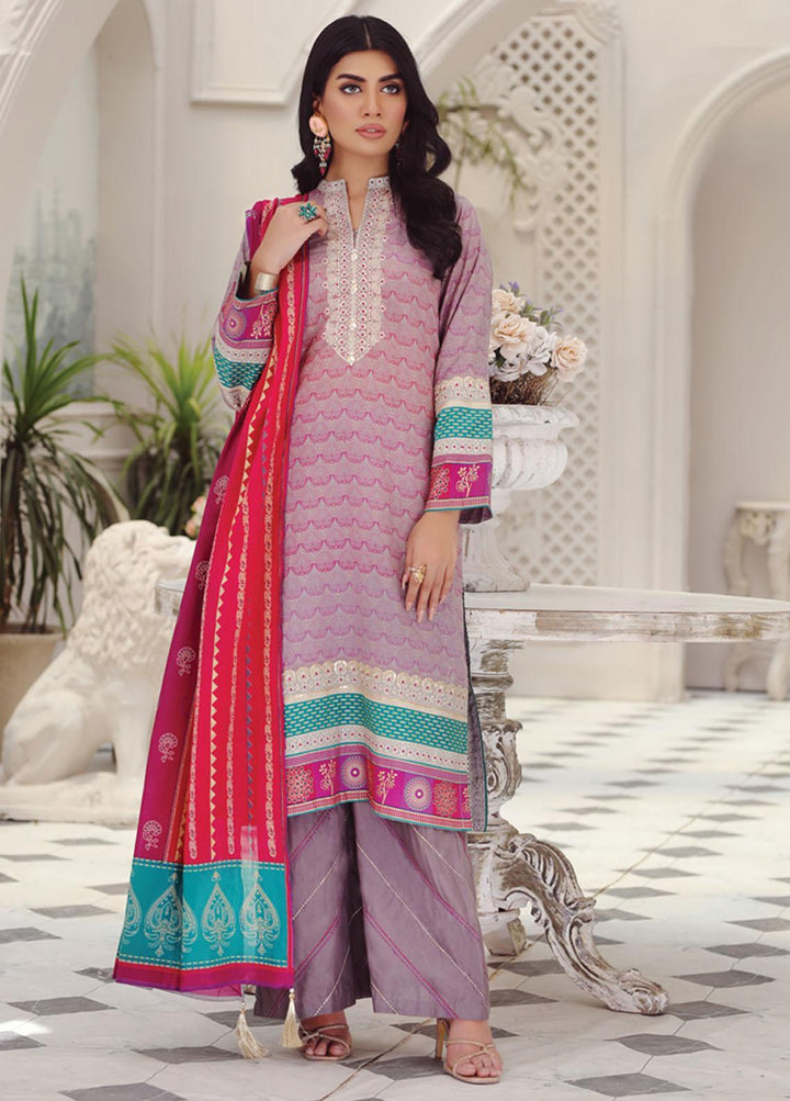 Lakhany Embroidered Lawn Suits Unstitched 3 Piece LSM23SG SG-5014 - Summer Collection