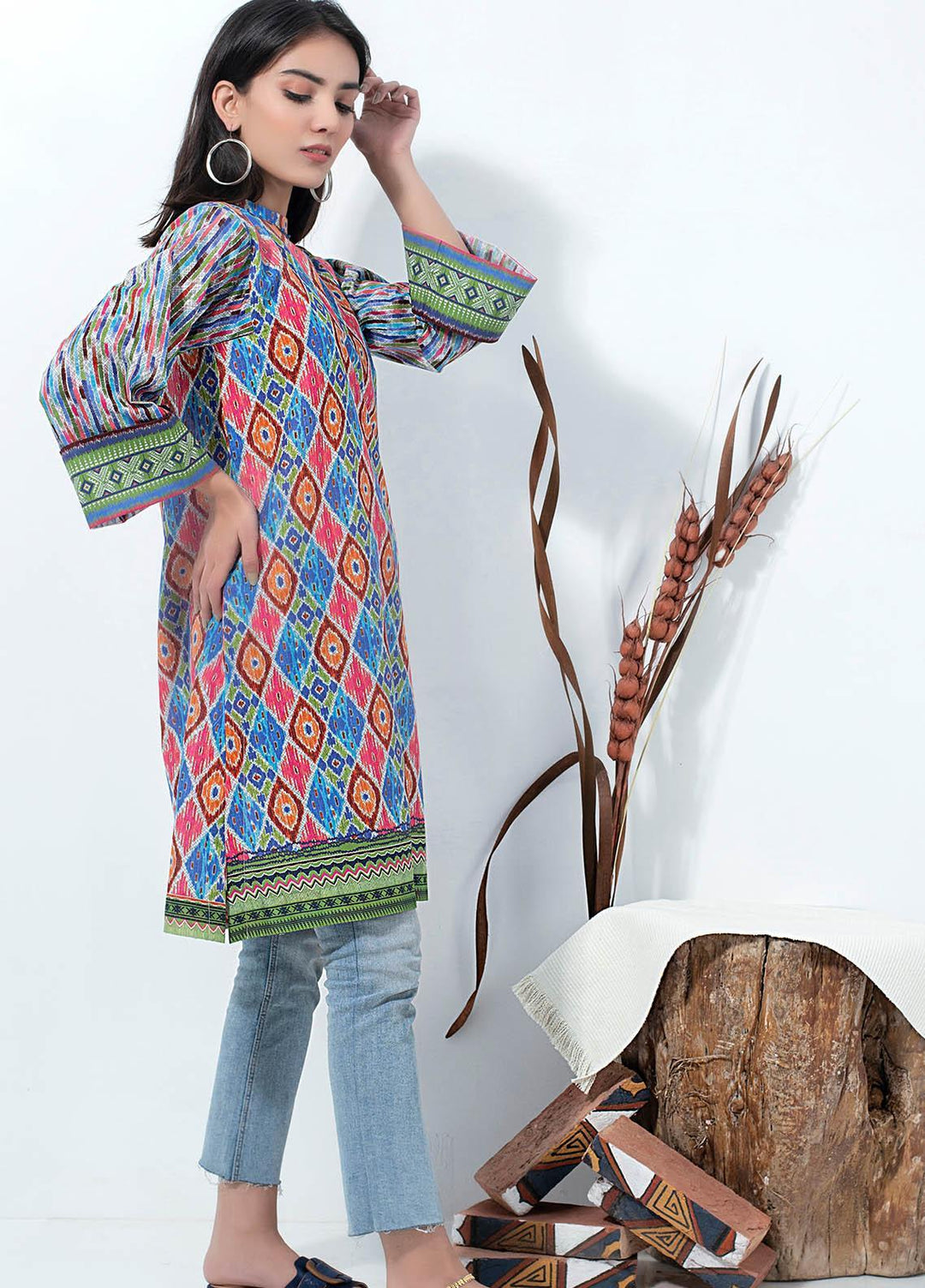 Lakhany Printed Lawn  Unstitched Kurties LSM21SP PK-2139 - Summer Collection