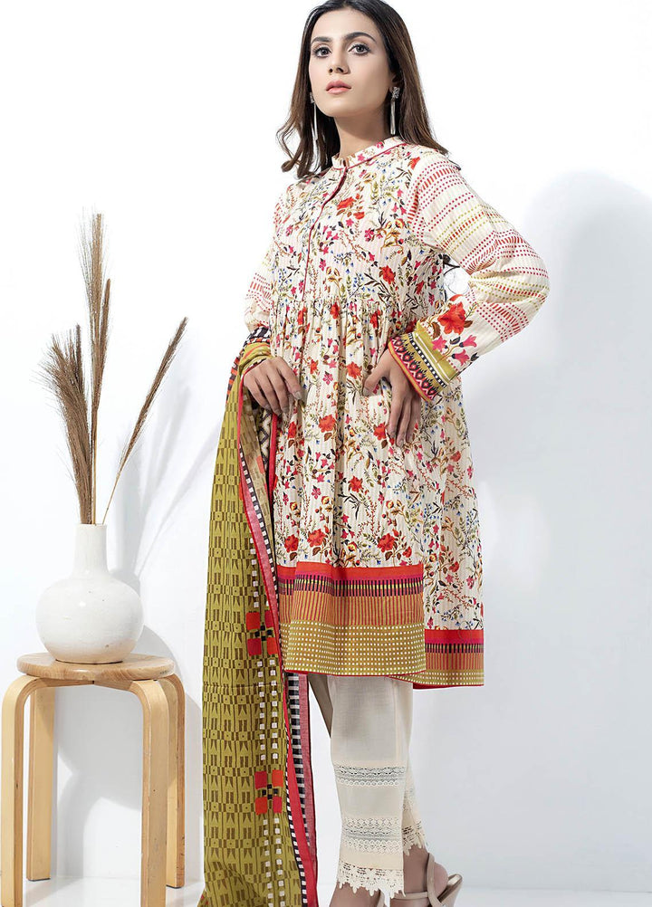 Lakhany Printed Lawn Suits Unstitched 2 Piece LSM21SP SD-2142 - Summer Collection