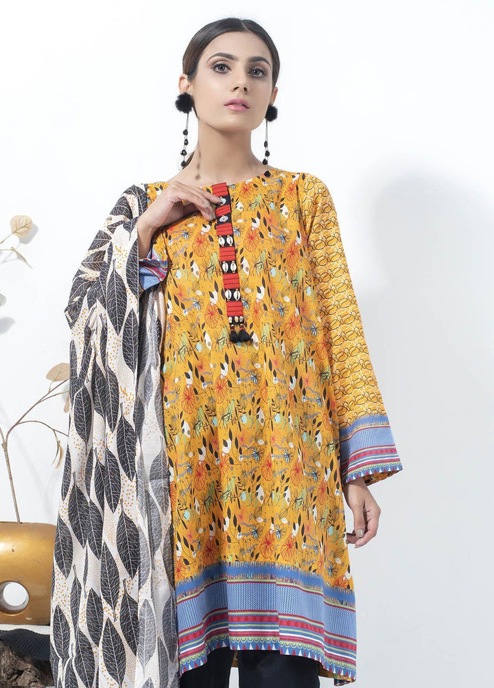 Lakhany Printed Lawn Suits Unstitched 2 Piece LSM21SP SD-2144 - Summer Collection