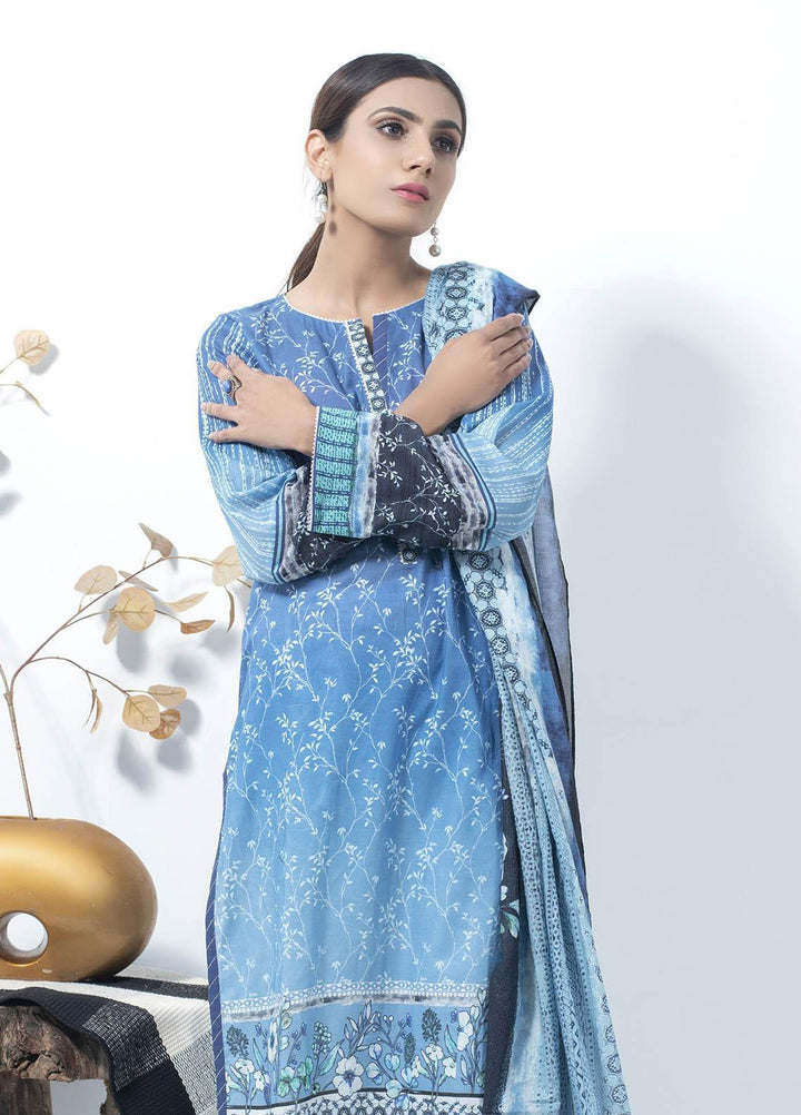 Lakhany Printed Lawn Suits Unstitched 2 Piece LSM21SP SD-2145 - Summer Collection