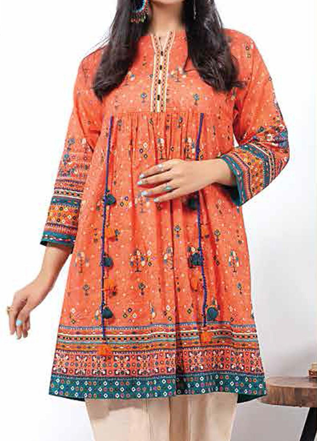 Lakhany Printed Lawn  Unstitched Kurties LSM21-SP2 DK-2171 - Summer Collection