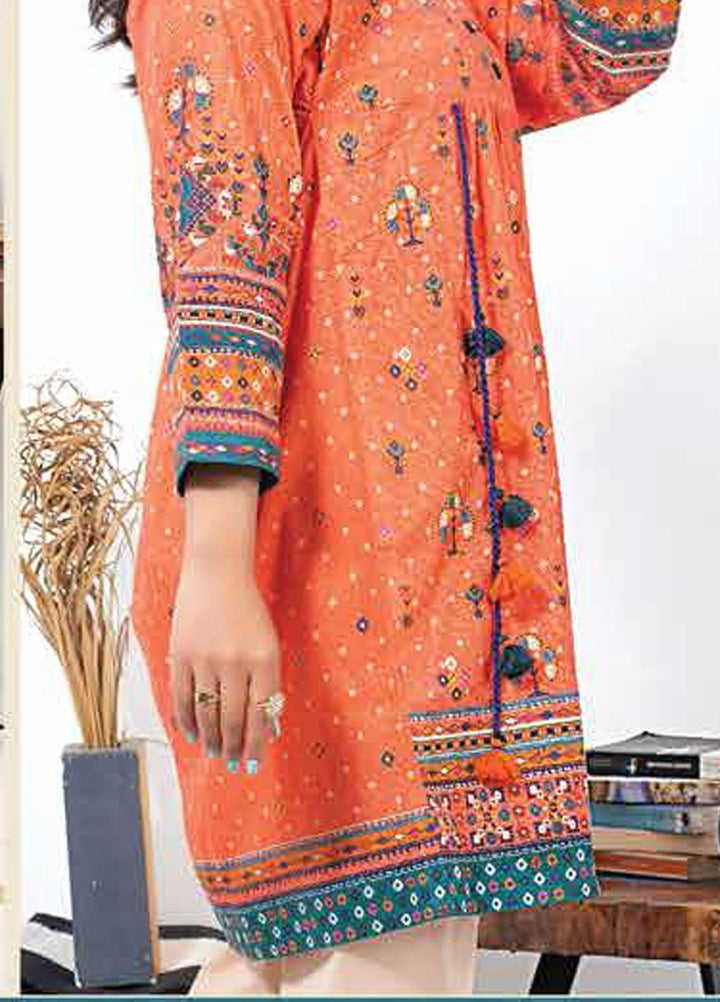 Lakhany Printed Lawn  Unstitched Kurties LSM21-SP2 DK-2171 - Summer Collection