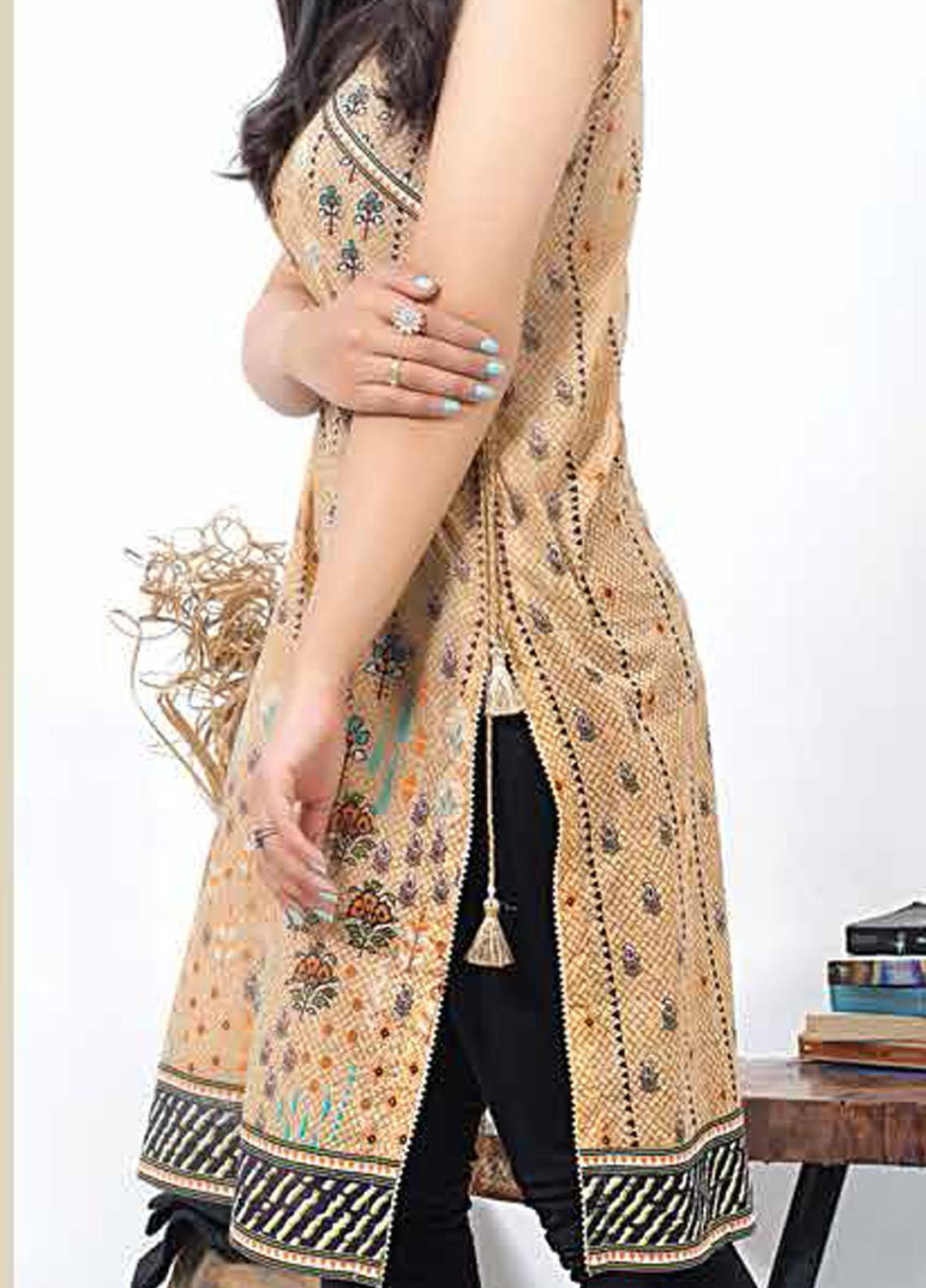 Lakhany Printed Lawn  Unstitched Kurties LSM21-SP2 DK-2174 - Summer Collection