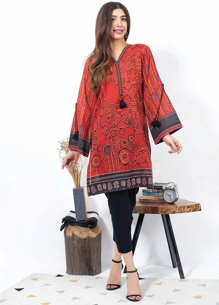 Lakhany Printed Lawn  Unstitched Kurties LSM21-SP2 DK-2176 - Summer Collection