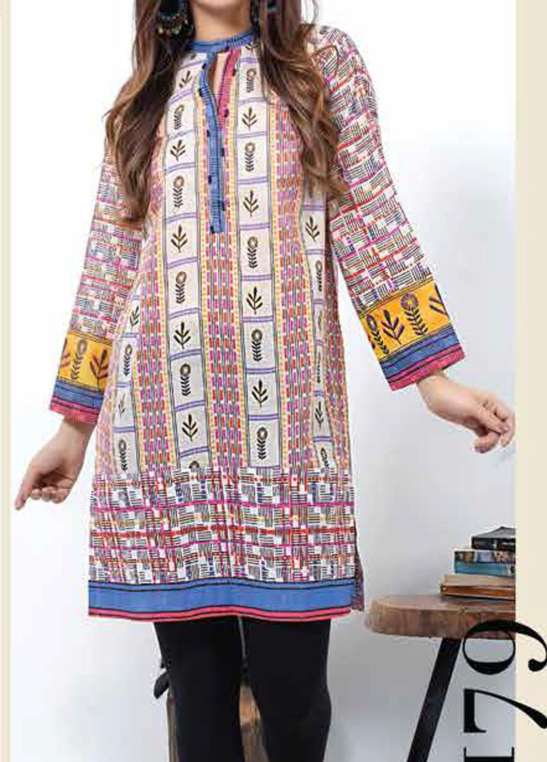 Lakhany Printed Lawn  Unstitched Kurties LSM21-SP2 DK-2179 - Summer Collection