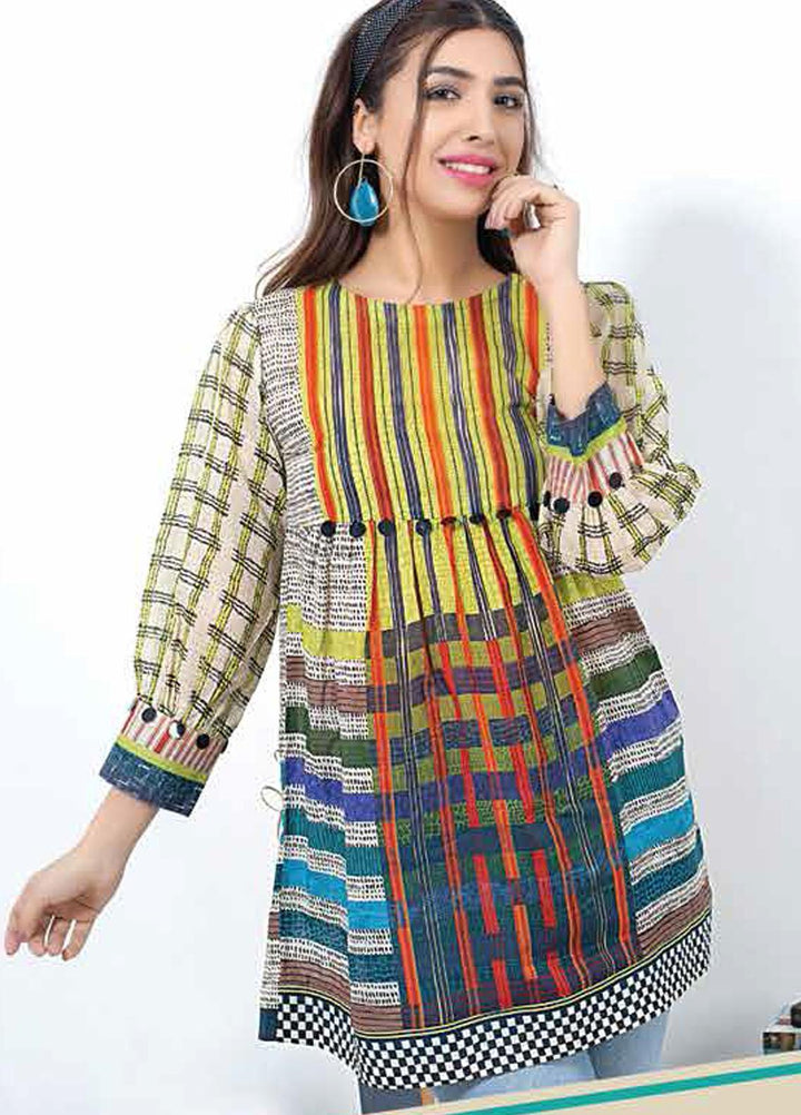 Lakhany Printed Lawn  Unstitched Kurties LSM21-SP2 DK-2180 - Summer Collection